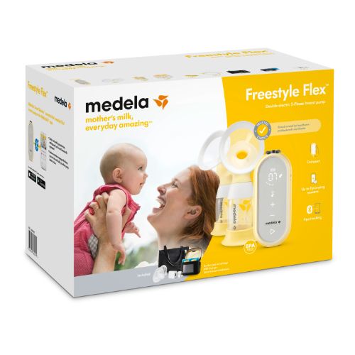 Brystpumpe, elektrisk dobbeltpumpe Freestyle Flex fra Medela.