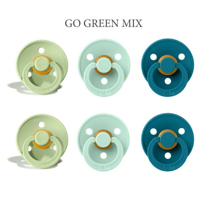 Bibs Colour 6 stk Go Green Mix ) – latex sutter i str. 2