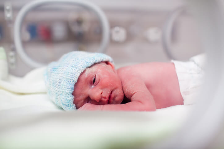 Baby med dysmaturt udseende indlagt på neonatal afdelingen.