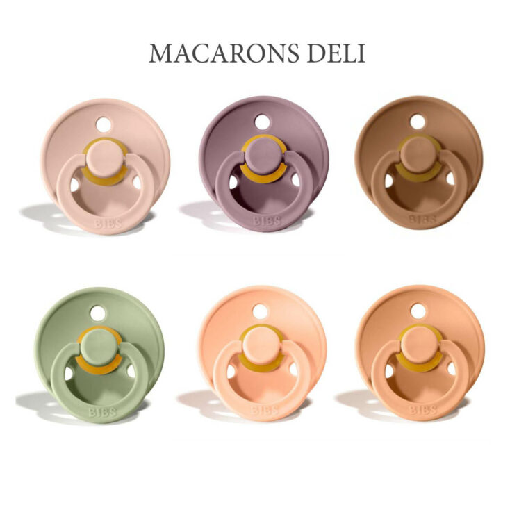 Bibs Colour 6 stk Macarons Deli – latex sutter i str. 2
