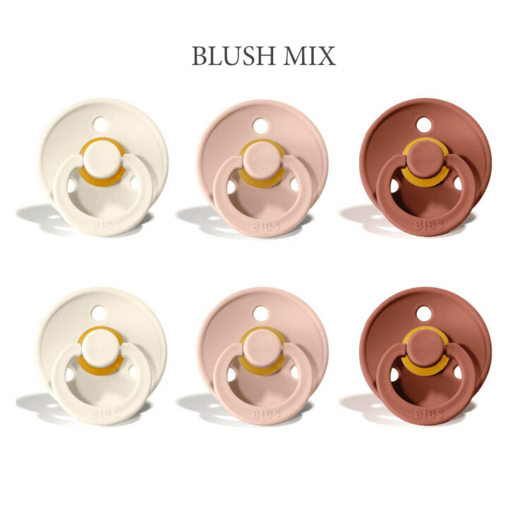 Bibs Colour 6 stk Girly Blush Mix – latex sutter i str. 2