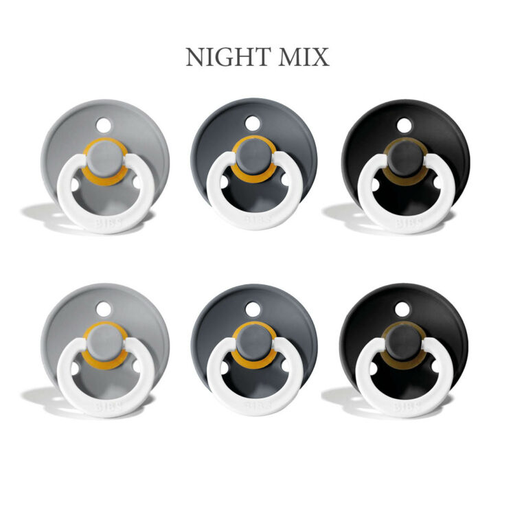 Bibs Colour -NIGHT Mix 4 med 2 cloud, 2 iron, 2 black i st. 2