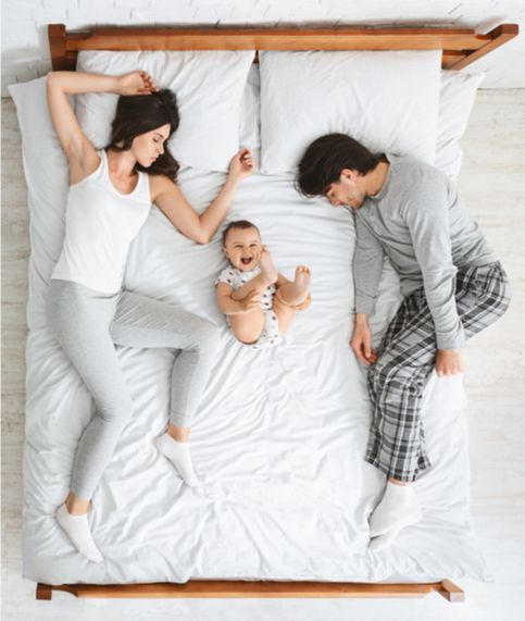 Samsovning - sove sammen & med baby i samme seng