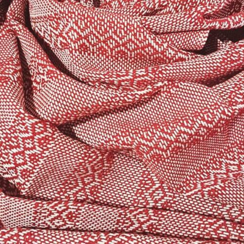 Rebozo sjal i rød, fra Mexico 2,5 m
