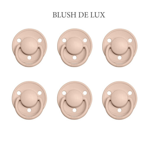 Bibs DE LUX Blush, 6 latex sutter i str. 2