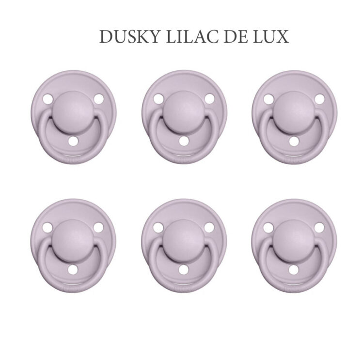 Bibs DE LUX Dusky Lilac, 6 latex sutter i str. 2