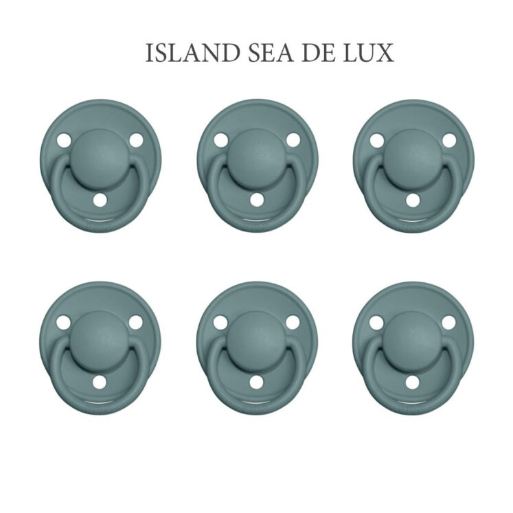 Bibs DE LUX Island Sea, 6 latex sutter i str. 2