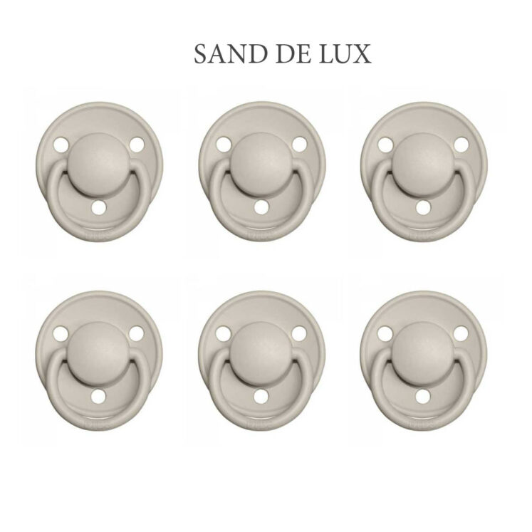 Bibs DE LUX Sand, 6 latex sutter i str. 2
