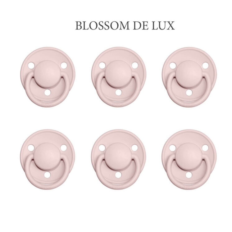 Bibs DE LUX Blossom, 6 latex sutter i str. 2