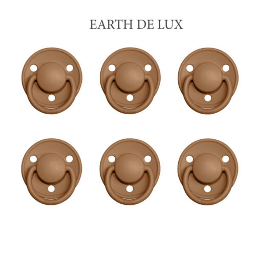 Bibs DE LUX Earth, 6 latex sutter i str. 2