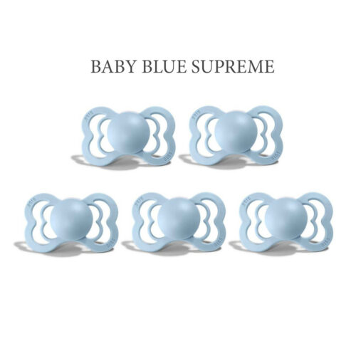 Bibs SUPREME Baby Blue 5 sutter i silikone st. 2