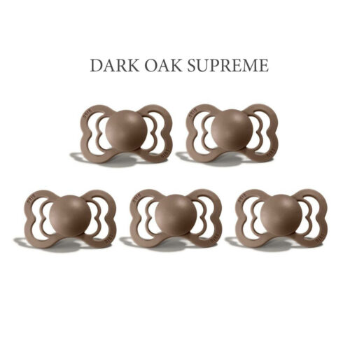 Bibs SUPREME Dark Oak 5 sutter i silikone st. 2