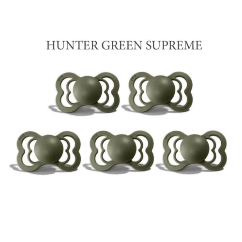 Bibs SUPREME i Hunter Green 5 sutter i silikone st. 2