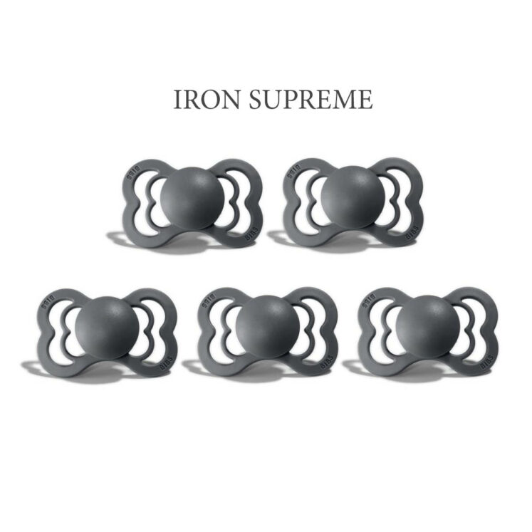 Bibs SUPREME Iron 5 sutter i silikone st. 2