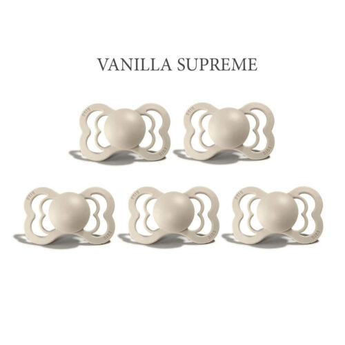 Bibs SUPREME Vanilla 5 sutter i silikone st. 2