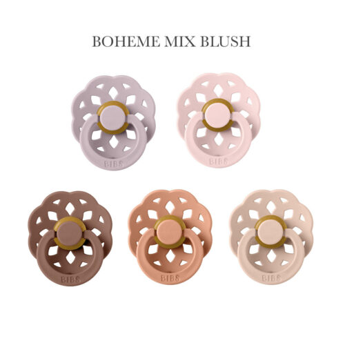 Bibs Boheme – Mix Blush, 5 runde latex sutter str. 2