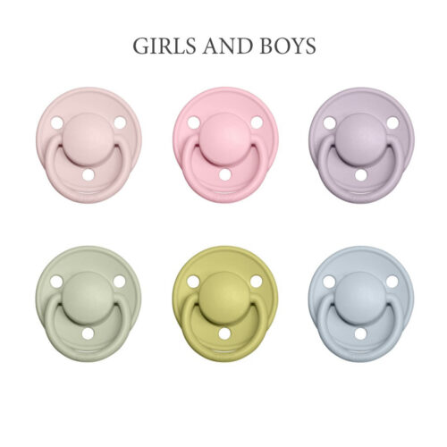 Bibs DE LUX 6 stk. Girls and Boys Mix – latex sutter i str. 2