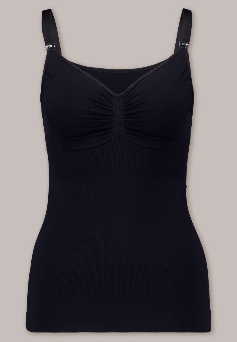 Carriwell Ammetop, Shapewear i sort uden sømme