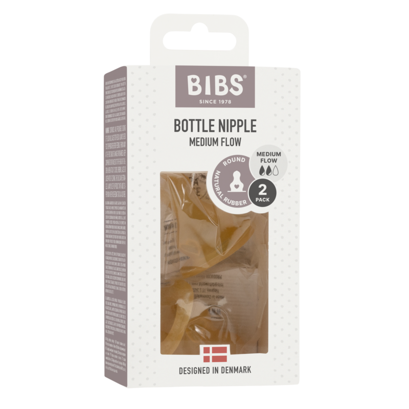 Bibs Sutteflaskesutter, 2 stk med Slow, Medium & Fast Flow