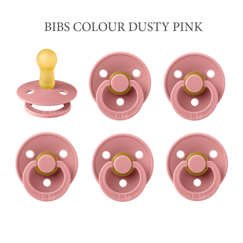 BIBS Colour Dusty Pink, rund sut latex str. 2