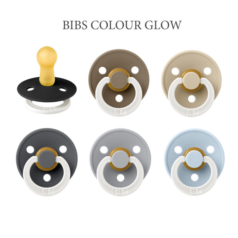 Bibs Colour - NIGHT Mix 3, 6 runde sutter i latex str. 2