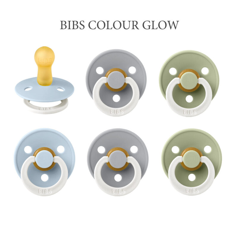 Bibs Colour - NIGHT Mix 4 , 6 runde sutter i latex str. 2