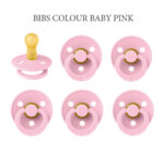 BIBS Colour Baby Pink. rund sut latex str. 2