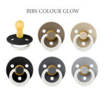 BIBS Colour - NIGHT Black Mix, 6 runde sutter i latex str. 2