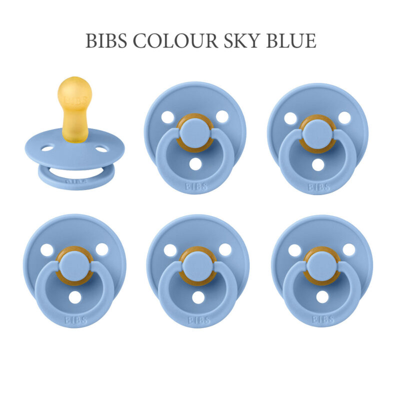 BIBS Colour Sky Blue, rund sut latex str. 2