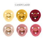 Bibs Colour - Candy Land MIx, 6 runde sutter i latex str. 2