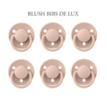 Bibs De Lux Blush, 6 runde sutter latex str. 2