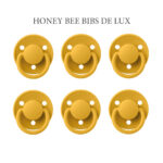 Bibs De Lux Honey Bee - 6 runde sutter latex str. 2