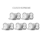 Bibs SUPREME Cloud, 5 halvrunde sutter i silikone st. 2