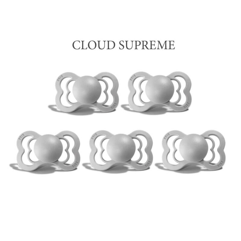 Bibs SUPREME Cloud, 5 halvrunde sutter i silikone st. 2