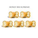 Bibs SUPREME Honey Bee, 5 halvrunde sutter i silikone str. 2