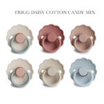 FRIGG Daisy - Cotton Candy Mix, 6 runde sutter latex str. 2