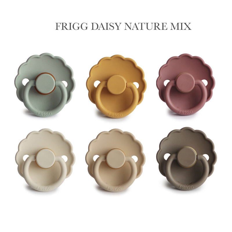 FRIGG Daisy - Nature Mix, 6 runde sutter latex str. 2