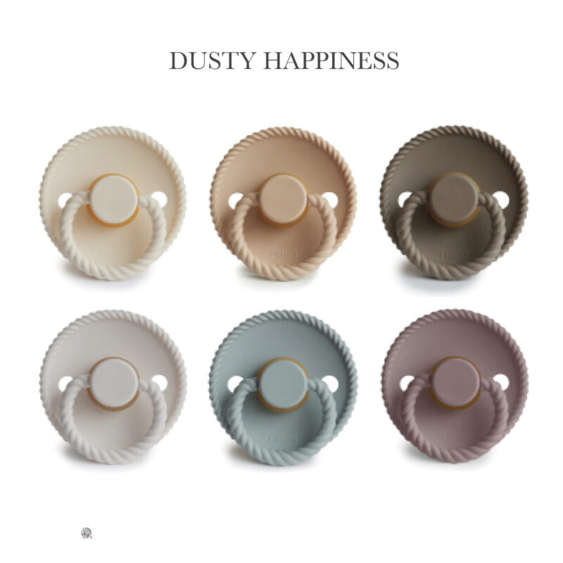 FRIGG Rope - Dusty Happiness Mix, 6 runde sutter latex str. 2