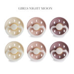 FRIGG Moon - Girls NIGHT Mix, 6 runde sutter latex str. 2