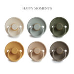 FRIGG Rope - Happy Moments Mix, 6 runde sutter i latex str. 2