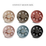 FRIGG Moon - Støvet Mix, 6 runde sutter latex str. 2