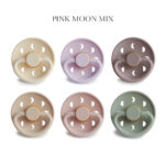 FRIGG Moon - Pink Moon Mix, 6 runde sutter latex str. 2