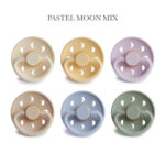 FRIGG Moon - Pastel Mix, 6 runde sutter latex str. 2