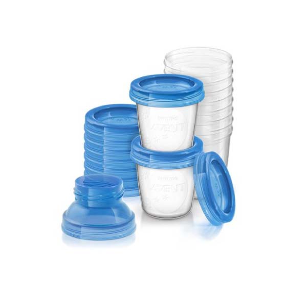 Philips Avent Opbevaringskopper til mælk & babymad, 10 stk af 180 ml