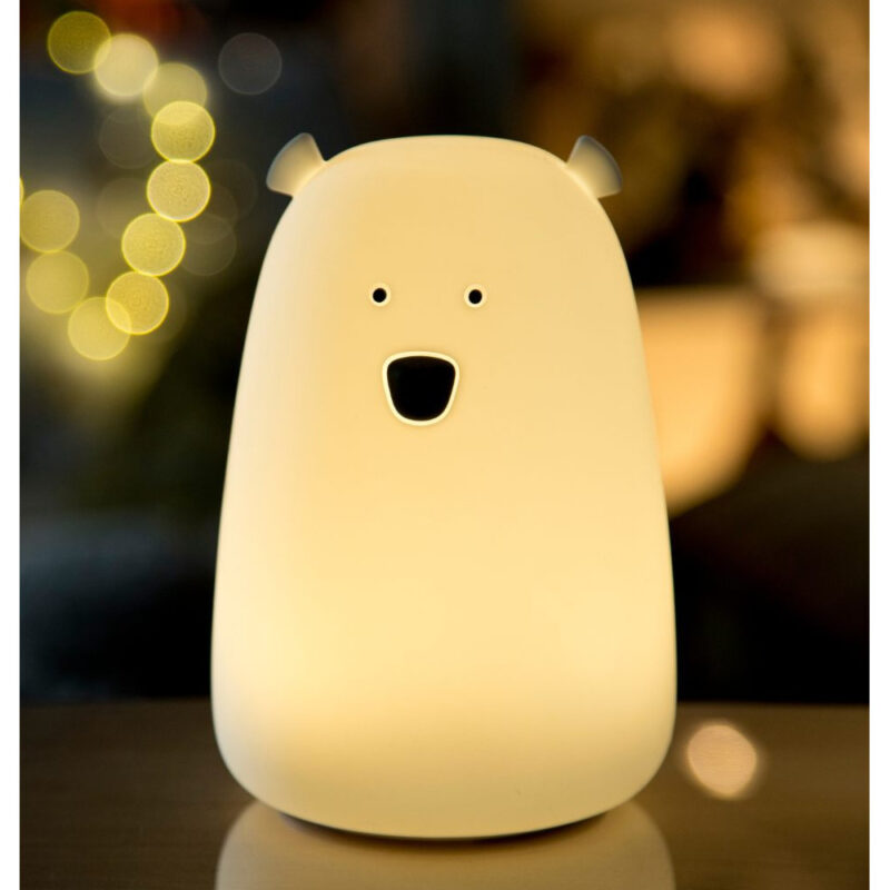 Rabbit & Friends Lampe, Hvid Bjørn i STOR (USB stik)