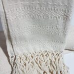 Rebozo sjal i Cream fra Mexico 2,5 m