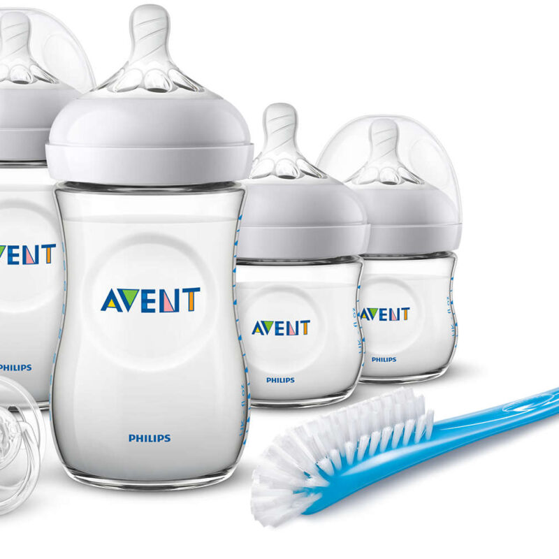 Philips Avent Sutteflaske Natural sampak (2 a 125 ml og 2 a 240 ml) & opvaskebørste