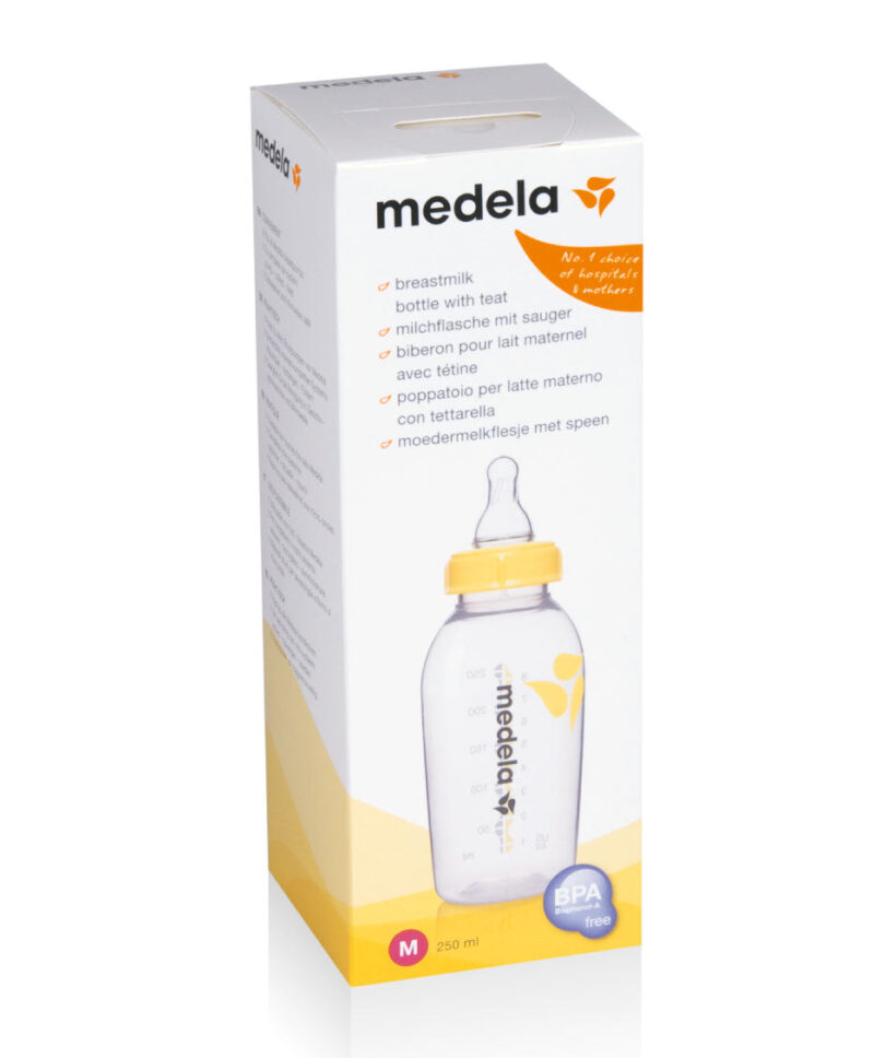 Medela Flaske 250 ml med flaskesut M