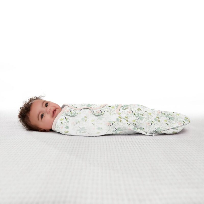 swaddleme-svoeb-med-lynlaas-Peekaboo Panda-med-baby