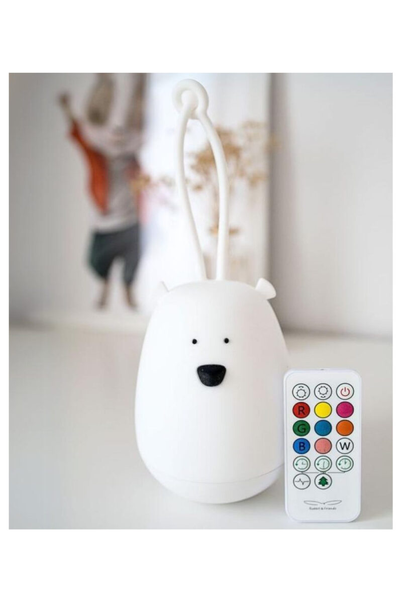 Rabbit & Friends Lampe, Hvid Bjørn der hænger (USB stik)